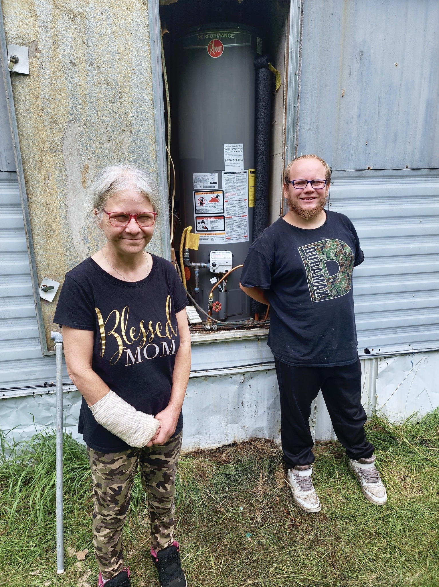 Hot Water, Cooling, and Structural Repairs for a Midland County Family